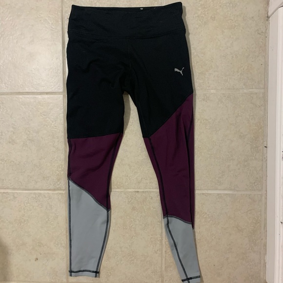 PUMA Color Block Leggings - Picture 1 of 4